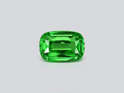 Гранат цаворит Intense Green в огранке кушон 3,26 карата, Танзания  photo