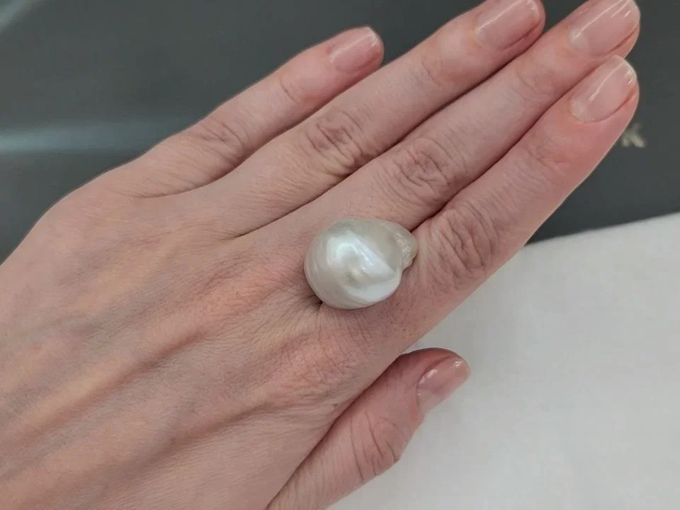 Жемчуг барочный формы Южных морей 18,4-23,5 мм, Австралия Изображение №3