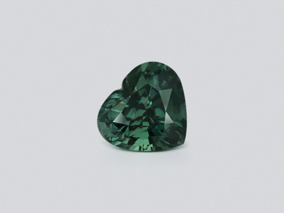 Негретый сапфир Teal в огранке сердце 1,42 карата, Мадагаскар photo