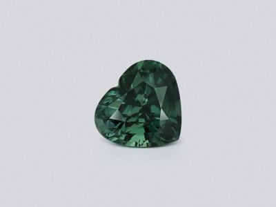 Негретый сапфир Teal в огранке сердце 1,42 карата, Мадагаскар photo