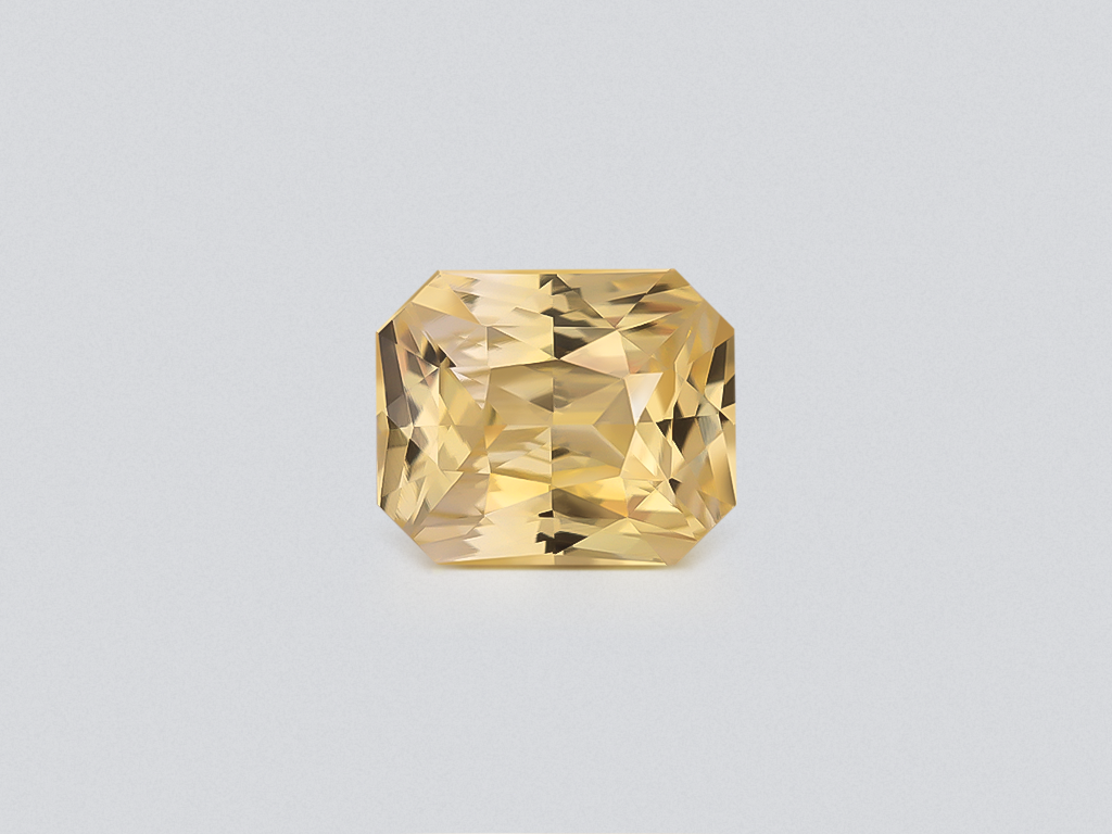Негретый сапфир Pastel Yellow в огранке радиант 1,20 карат, Шри-Ланка Изображение №1