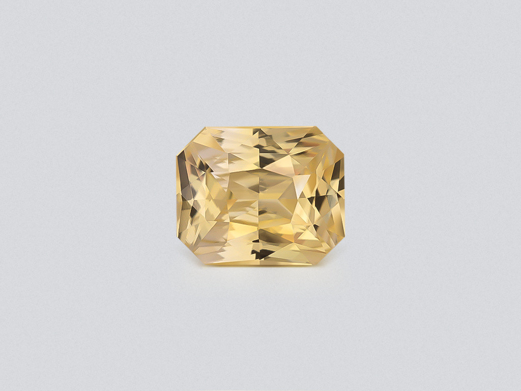 Негретый сапфир Pastel Yellow в огранке радиант 1,20 карат, Шри-Ланка Изображение №1