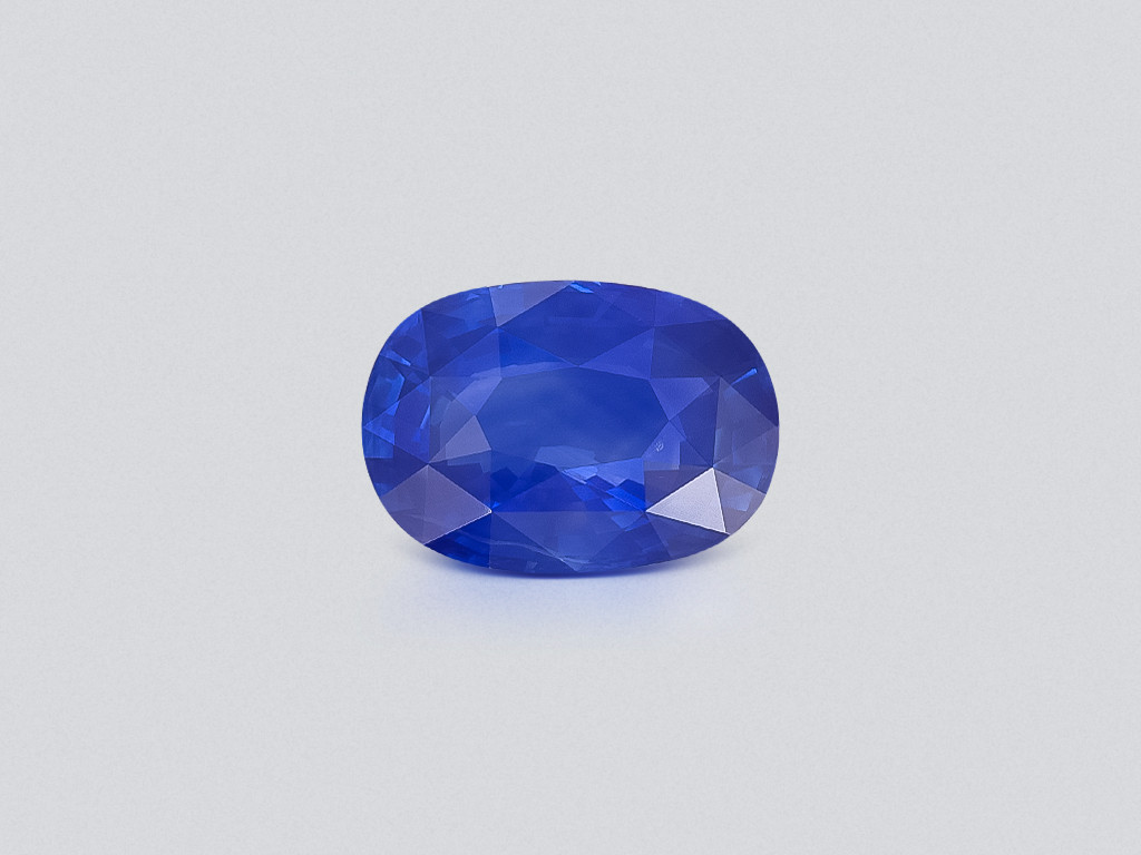 Сапфир Cornflower Blue в огранке овал 10,08 карат, Шри-Ланка Изображение №1
