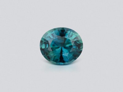 Негретый сапфир Teal в огранке овал 1,34 карата, Мадагаскар photo