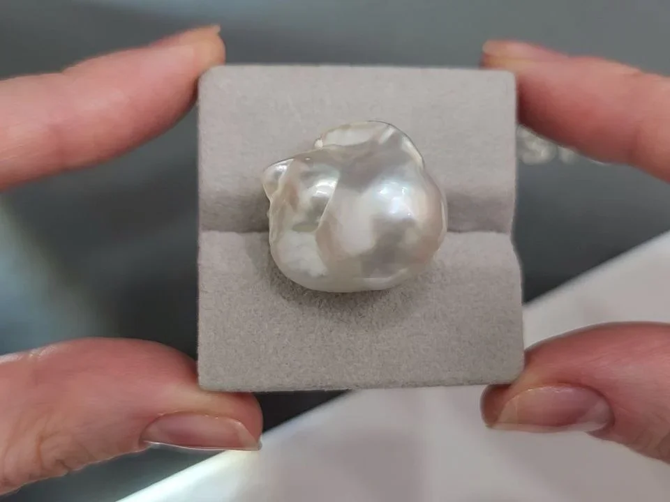 Жемчуг барочный формы  Южных морей 18,0-22,2 мм, Австралия  Изображение №7