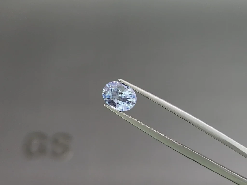 Сапфир Pastel Blue в огранке овал 1,60 карат, Шри-Ланка Изображение №3