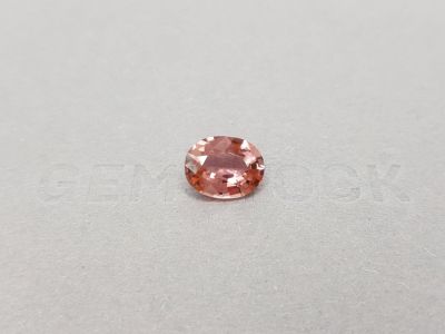 Оранжево-розовый турмалин в огранке овал 2,80 карат photo