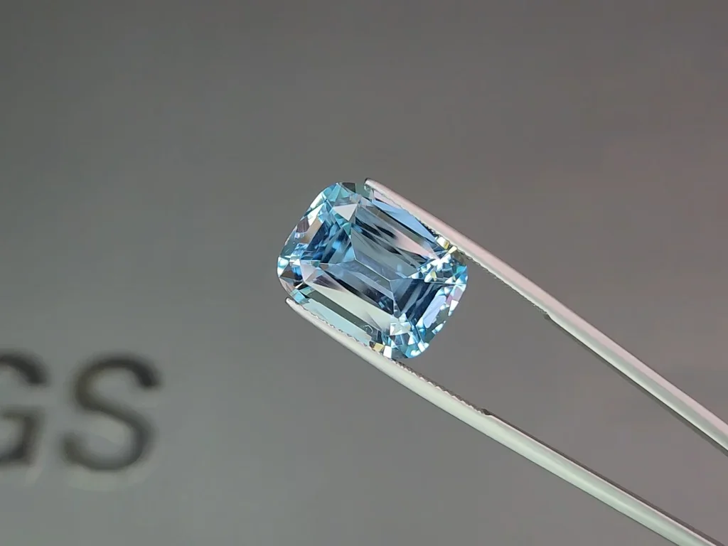 Сет из Sky blue топазов в высокоточной огранке кушон 38,81 карата, Мадагаскар Изображение №3