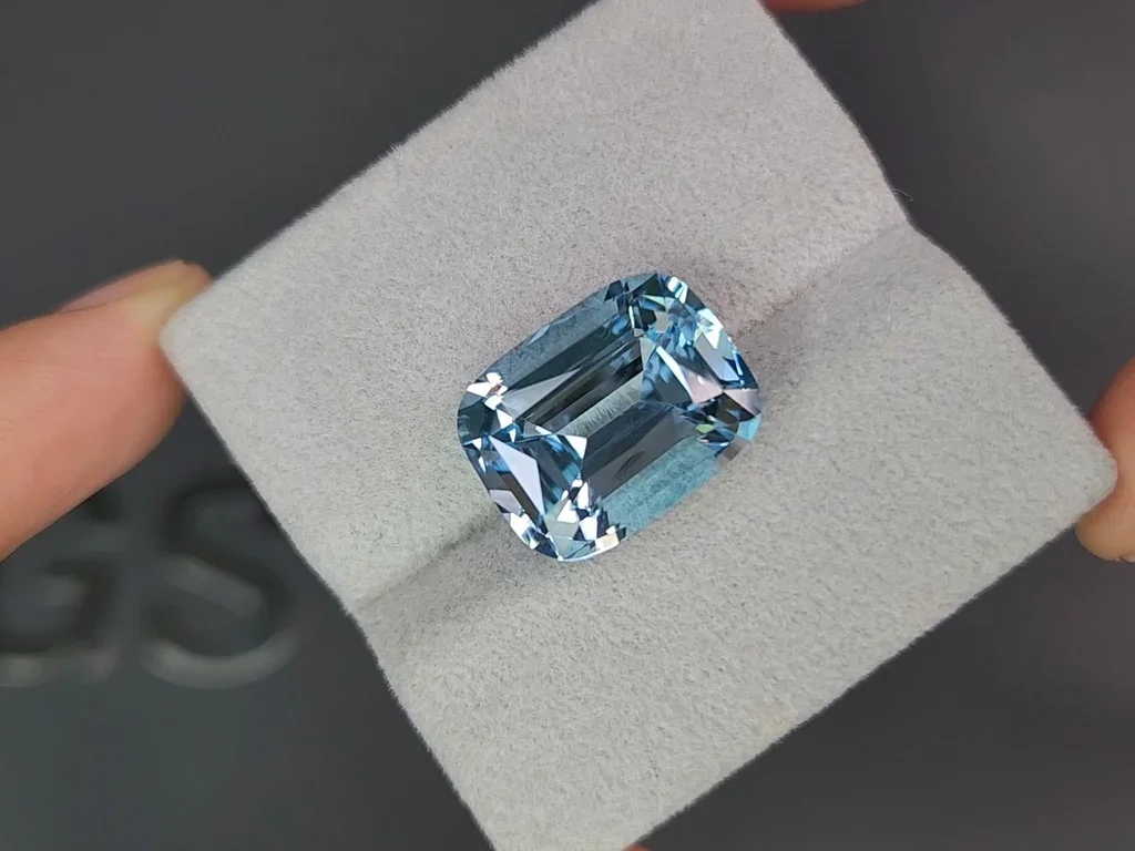 Сет из Sky blue топазов в высокоточной огранке кушон 38,81 карата, Мадагаскар Изображение №5