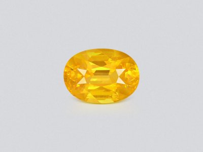 Сапфир Golden Yellow в огранке овал 7,04 карата, Шри-Ланка  photo