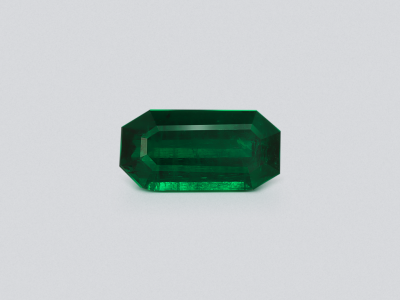 Изумруд Vivid Green в огранке октагон 3,68 карата, Панджшер photo