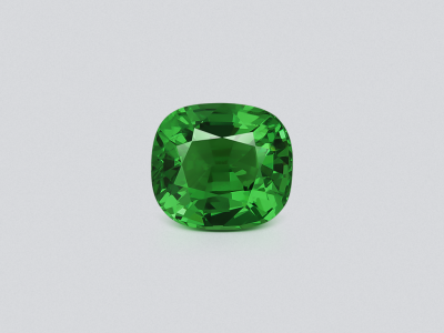 Гранат цаворит Neon Green в огранке кушон 3,01 карат, Танзания photo