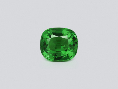 Гранат цаворит Neon Green в огранке кушон 3,01 карат, Танзания photo