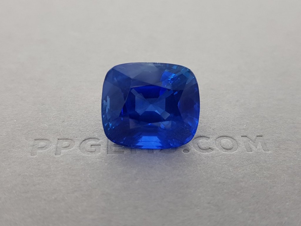 Бирманский синий сапфир 24,62 карата. GRS: No heat, Blue, Burma Изображение №3