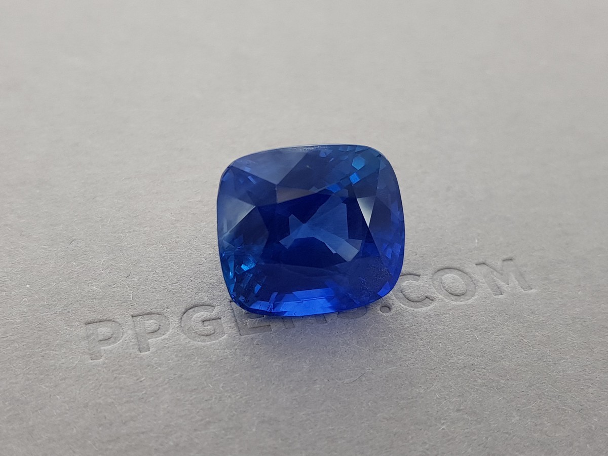 Бирманский синий сапфир 24,62 карата. GRS: No heat, Blue, Burma фото №4
