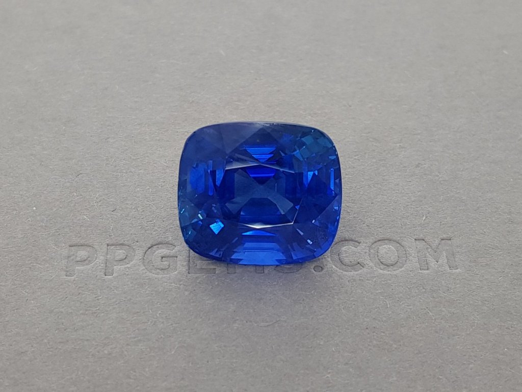 Бирманский синий сапфир 24,62 карата. GRS: No heat, Blue, Burma Изображение №2