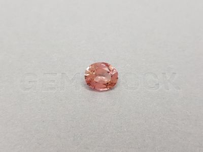 Оранжево-розовый турмалин в огранке овал 3,04 карата