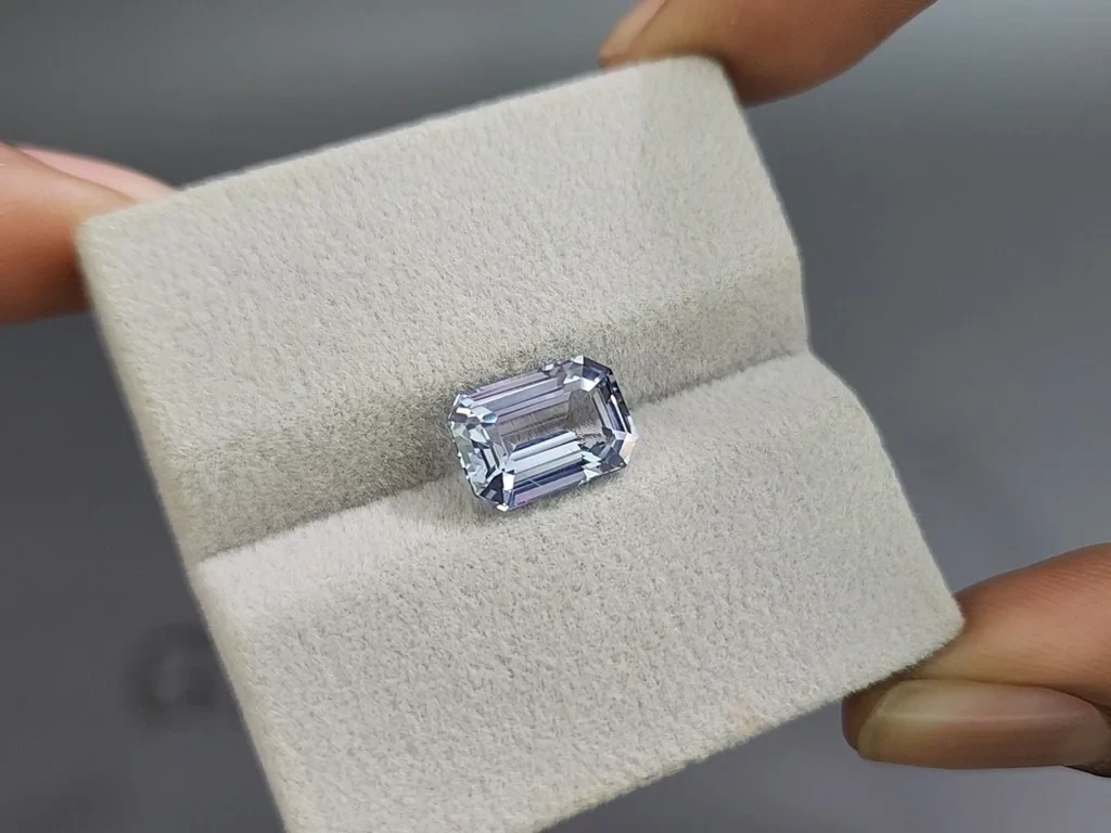 Сапфир Pastel Blue в огранке октагон 4,02 карата, Шри-Ланка Изображение №4