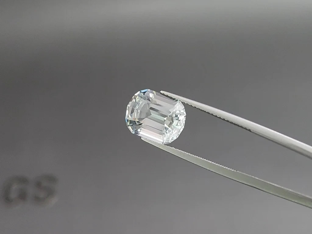 Аквамарин в огранке кушон 5,61 карат, Мадагаскар  Изображение №3