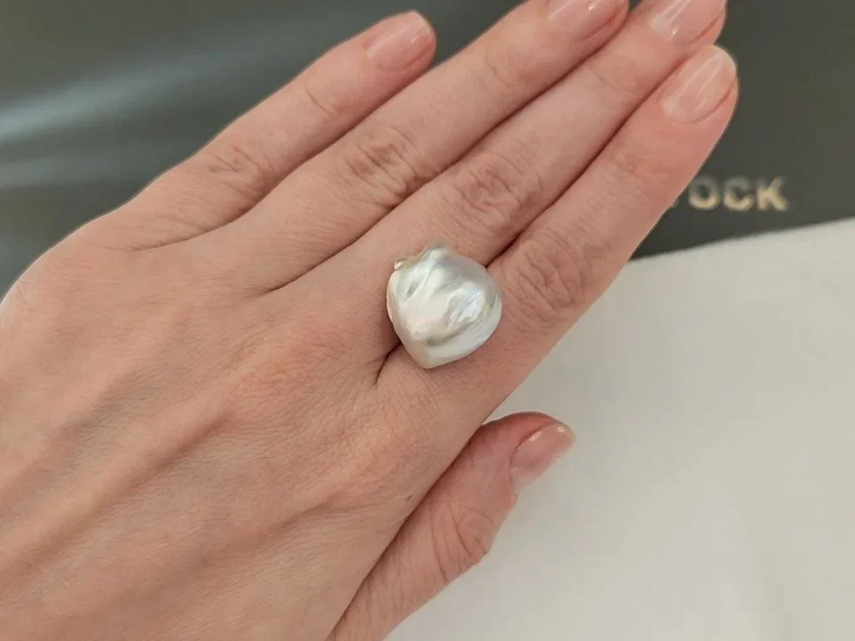 Жемчуг барочный  формы Южных морей 17,7-20,1 мм, Австралия  Изображение №2