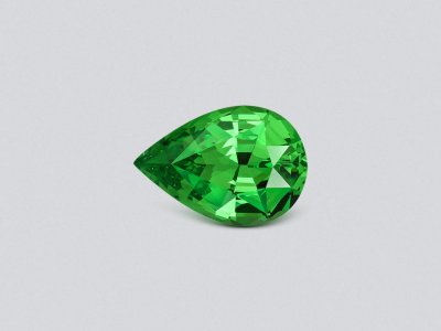 Гранат цаворит Intense Green в огранке груша 2,05 карата, Танзания  photo