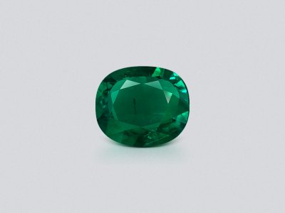 Изумруд Vivid Green в огранке кушон 0,93 карата, Панджшер photo