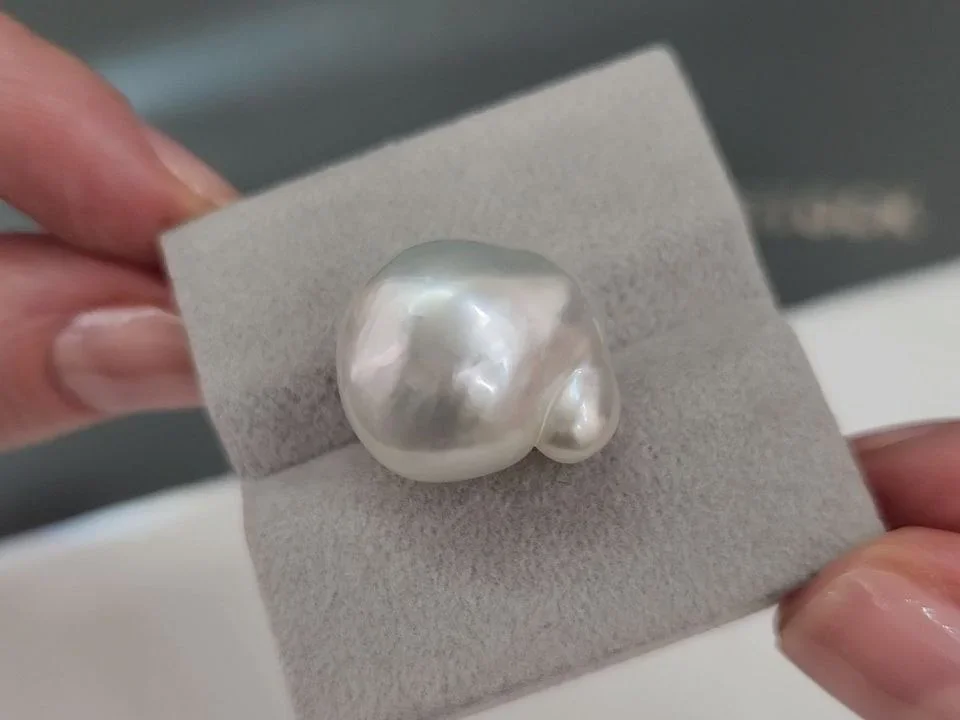 Жемчуг барочный  формы Южных морей 16,3-19,5 мм, Австралия  Изображение №4