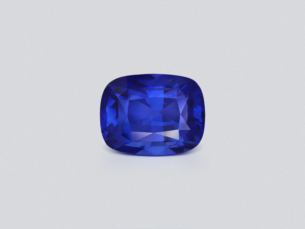 Сапфир Royal Blue в огранке кушон 5,10 карат, Шри-Ланка  Изображение №1