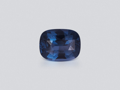 Серо-синяя шпинель в огранке кушон 3,52 карат, Танзания photo