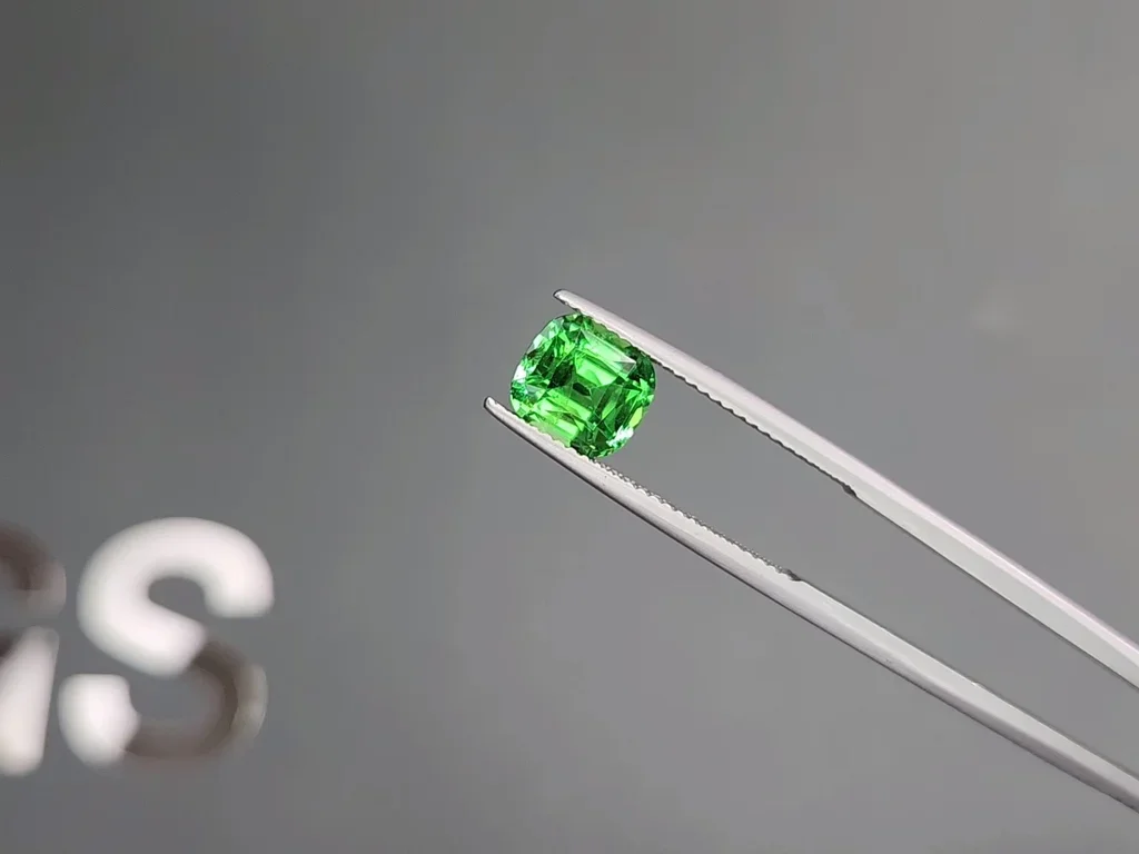 Гранат цаворит Intense Green в огранке кушон 2,67 карата, Танзания  Изображение №3