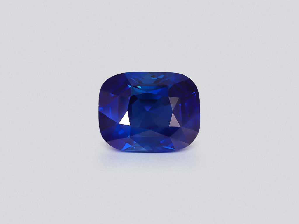 Негретый сапфир Royal Blue в огранке кушон 9,15 карата, Шри-Ланка Изображение №1