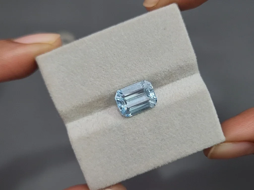 Аквамарин в огранке октагон 3,76 карат, Мадагаскар Изображение №4
