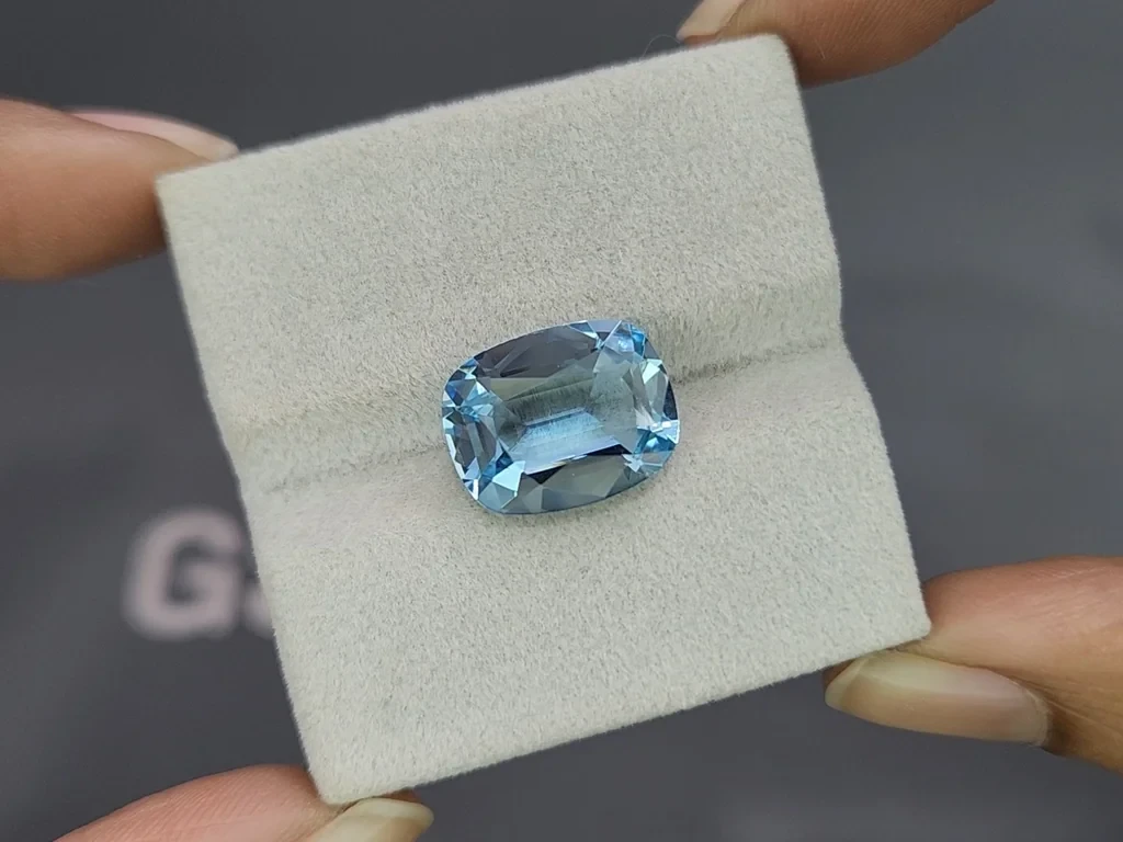 Аквамарин в огранке кушон 6,72 карат, Африка Изображение №4