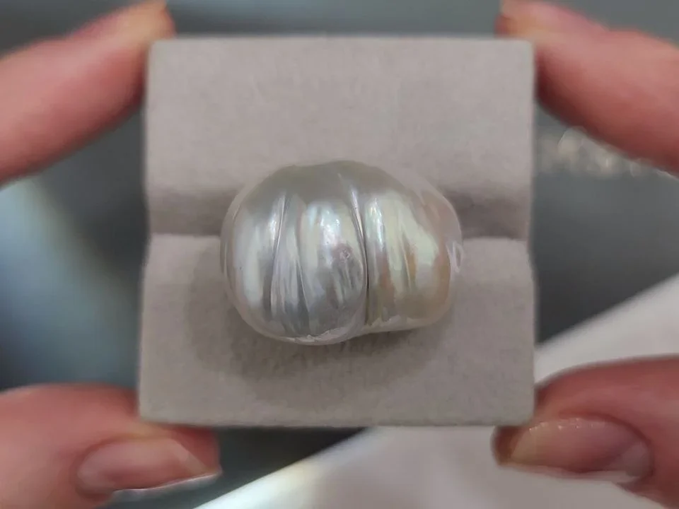 Жемчуг барочный формы Южных морей 20,8-23,8 мм Австралия  Изображение №5