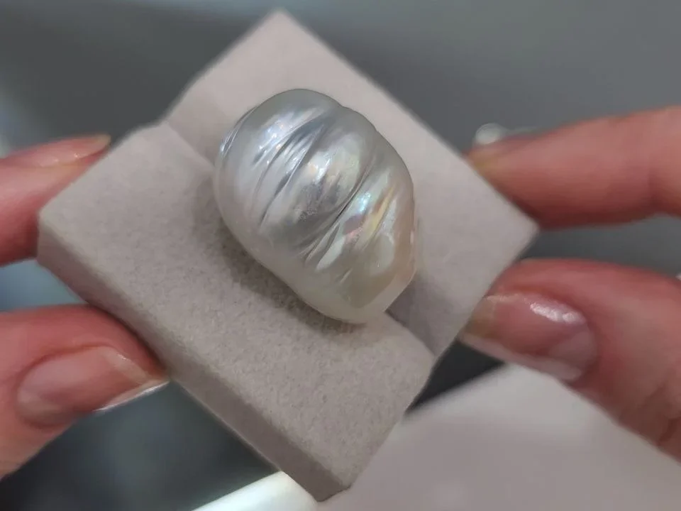 Жемчуг барочный формы Южных морей 20,8-23,8 мм Австралия  Изображение №3