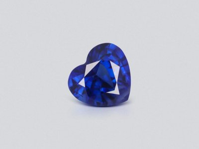 Синий сапфир Royal Blue в огранке сердце 1,31 карата, Шри-Ланка photo