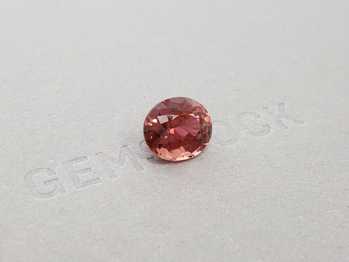 Африканский негретый оранжево-розовый турмалин 6,11 карат фото №2