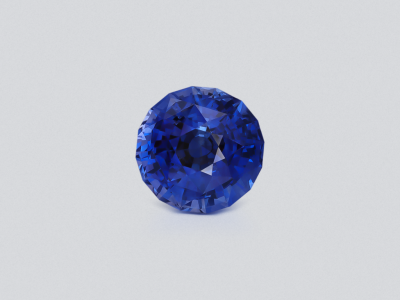 Синий сапфир Cornflower Blue в огранке круг 4,14 карат, Шри-Ланка photo