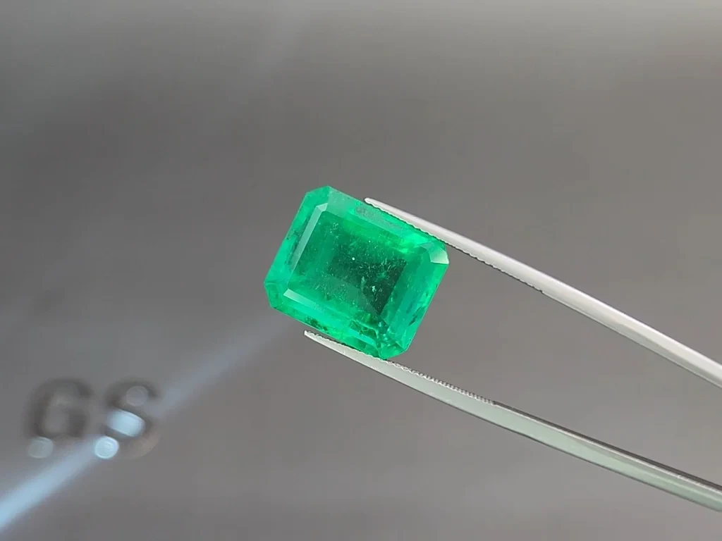 Изумруд Vivid Green в огранке октагон 13,66 карат, Колумбия Изображение №3